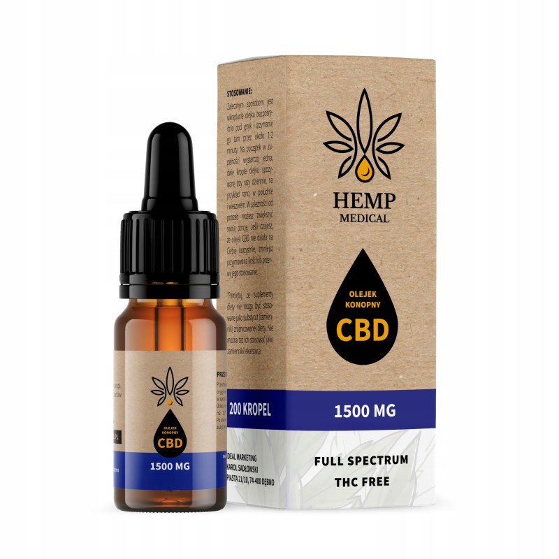 Olejek konopny 15 % Hemp Medical