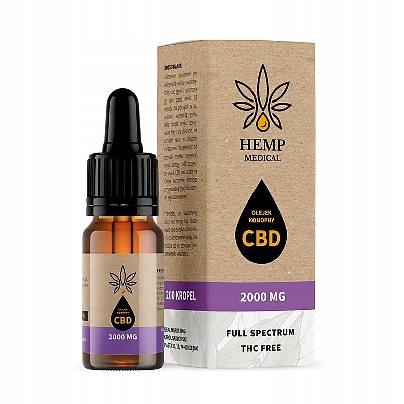 Olejek konopny 20 % Hemp Medical - Panda
