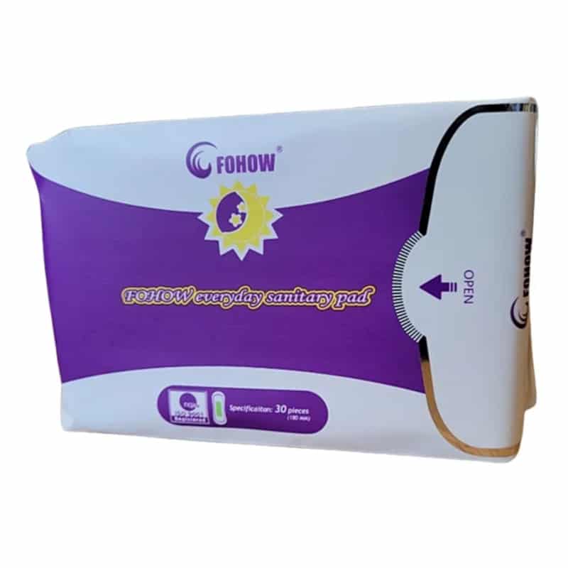 Wkładki higieniczne antybakteryjne z nanocząsteczkami srebra Fohow – 6 x 30 sztuk - obrazek 2
