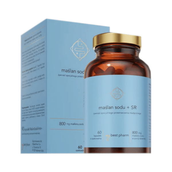 Maślan Sodu + SR 800 mg MyBestPharm - Zdrowie i komfort jelit - 60 kapsułek