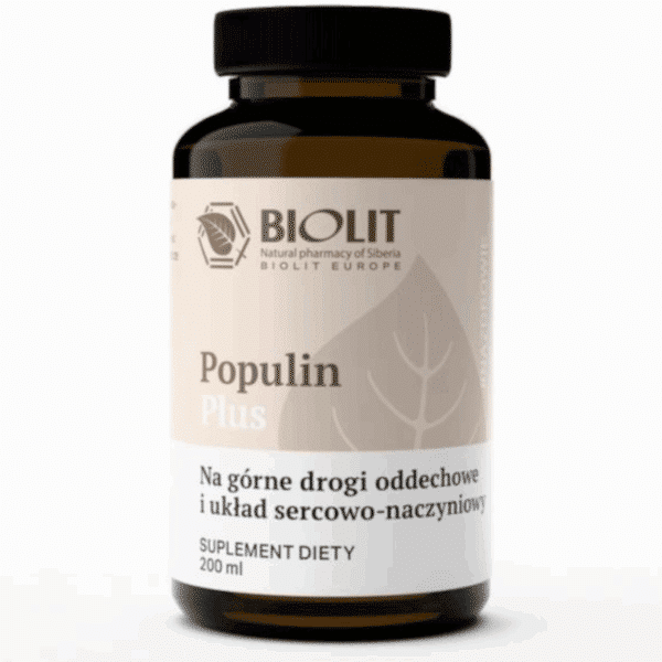Populin Plus BIOLIT - Na górne drogi oddechowe i układ sercowo-naczyniowy - 200 ml