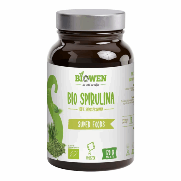 BIO spirulina Biowen - Wparcie podczas detoksu - 120g w proszku