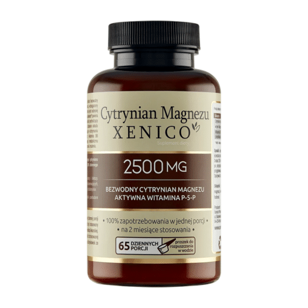 Cytrynian Magnezu Xenico Pharma - Układ nerwowy - 165 g 65 dziennych porcji