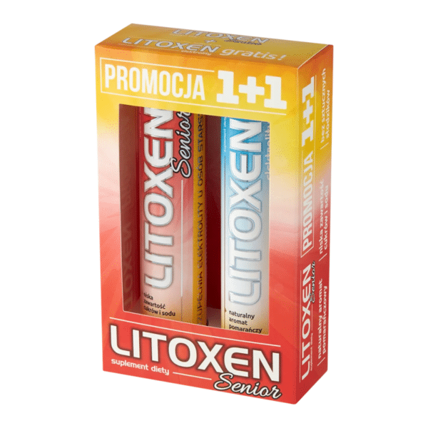 Litoxen Senior Xenico Pharma - Elektrolity - 2 x 20 tabletek musujących