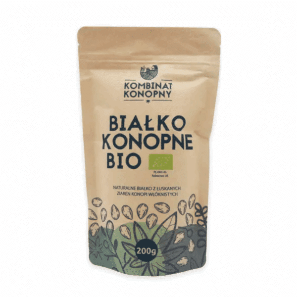 Białko konopne BIO Kombinat Konopny - Z ziaren konopi siewnych - 200 g