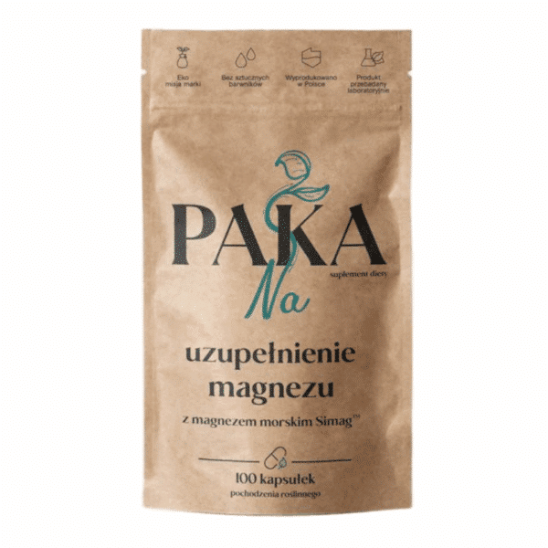 Na uzupełnienie magnezu Paka Natury - Magnez morski - 100 kapsułek