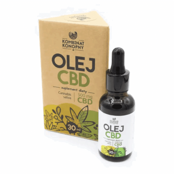Olej CBD 500 mg Kombinat Konopny - Wsparcie organizmu - 30 ml