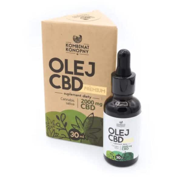 Olej CBD PREMIUM Kombinat Konopny - 2000 mg naturalnego kannabidiolu - 30 ml