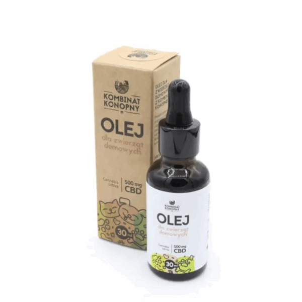 Olej dla zwierząt domowych Kombinat Konopny - Olejek z CBD - 30 ml