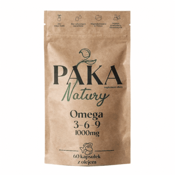 Omega 3-6-9 Paka Natury - Kwasy tłuszczowe Omega - 60 kapsułek miękkich