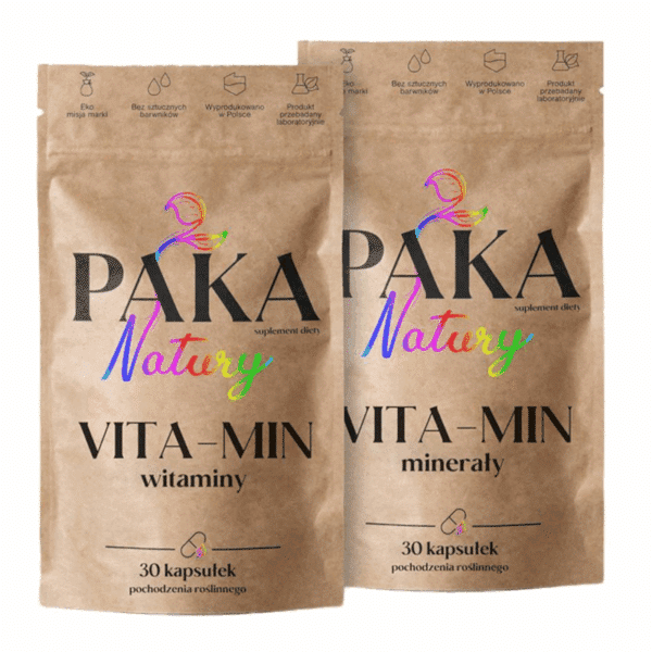 VITA-MIN Paka Natury - Witaminy i Minerały - 30+30 kapsułek