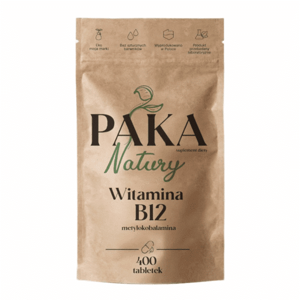 Witamina B12 Paka Natury - Wsparcie organizmu - 400 tabletek