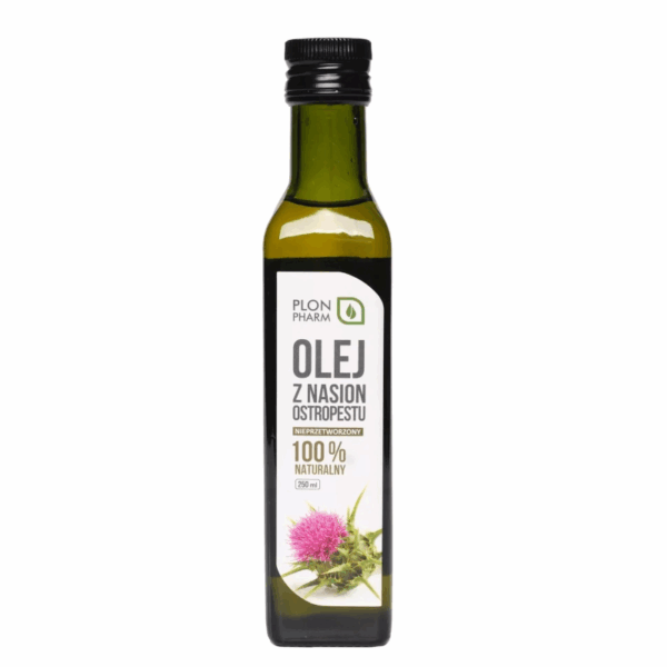 Olej z Ostropestu Plon Pharm – Olej zimnotłoczony Wspiera wątrobę – 250 ml