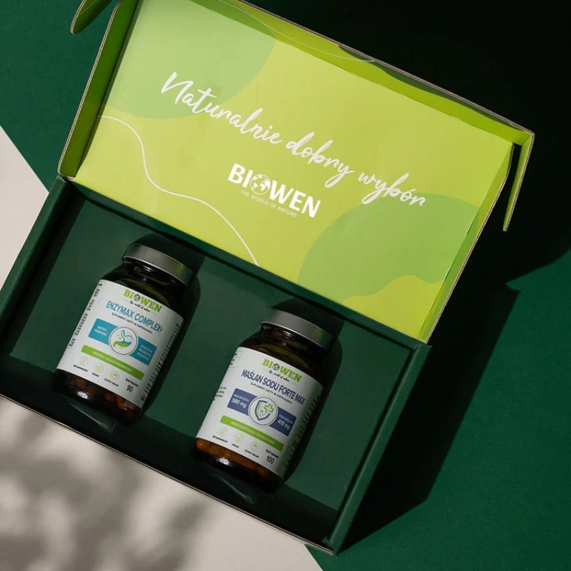 Zestaw na układ pokarmowy Biowen - Enzymax Complex i Maślan Sodu Forte Max - obrazek 3