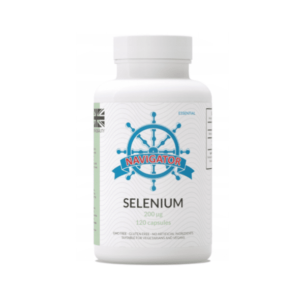 Selen Navigator Selenium - Wspiera prawidłową pracę tarczycy, wzmacnia układ immunologiczny - 120 kapsułek