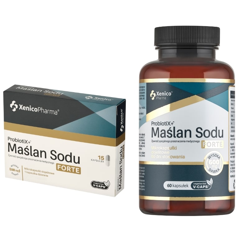 ProbiotiX Maślan Sodu Forte - Wsparcie układu pokarmowego - 15/60 kapsułek