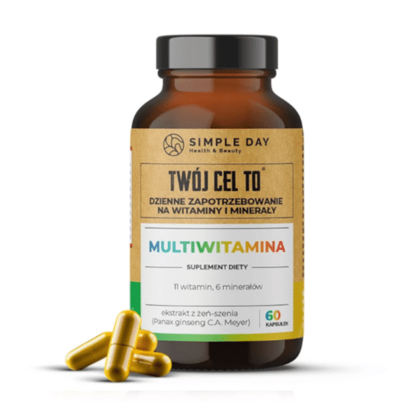 Multiwitamina Twój Cel To - Kompleks niezbędnych witamin dla zachowania zdrowia i dobrej kondycji - 60 kapsułek